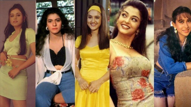 '90s Bollywood  Girls  Fashion|| Bollywood actress 90s Fashion'