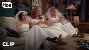 'Friends: Three Single Girls in Wedding Dresses (Season 4 Clip) | TBS'