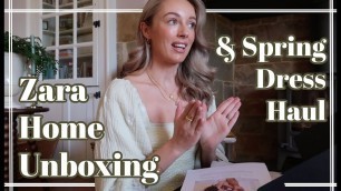 'ZARA HOME UNBOXING + THE PERFECT SPRING DRESS HAUL // Fashion Mumblr Vlogs'