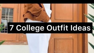 '7 Day College Outfit Ideas | Fashion Lookbook 2021|'