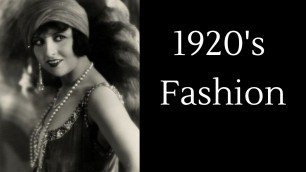 'THE FASHION OF THE 1920\'S - FASHION HISTORY SESSIONS'