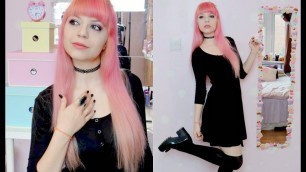 'Everyday Pastel Goth MakeUp And Outfit'