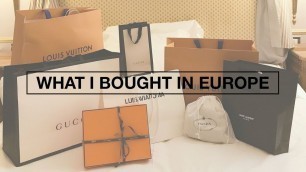 'What I Bought in Europe | Scout The City'
