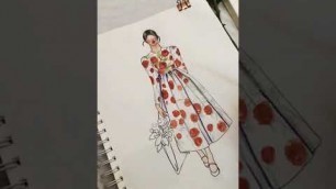 'Fashion illustration Process ~ De mal'