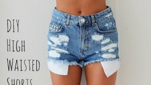 'DIY Summer Clothes! High Waisted Shorts! EASY ♥ │Jak zrobić szorty, krótkie spodenki?'