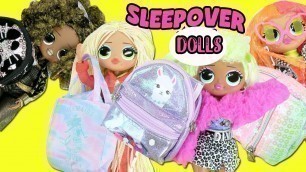 'LOL Surprise OMG Surprise Fashion Dolls Sleepover + What\'s in my Purse Surprise'