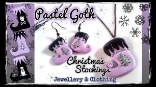 'Pastel Goth Christmas Stockings | Festive Alternative Christmas Jewellery, Clothing & Accessories'