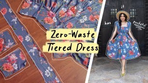 '[DIY] Simple ZERO-WASTE tiered dress! Quick & easy to make :)'