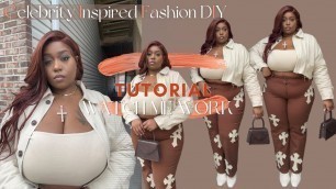 'Jayda Cheaves Inspired Fashion DIY | DETAILED TUTORIAL | ft. FashionNovaCurve'