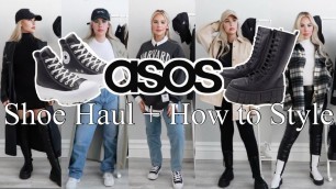 'ASOS WINTER SHOE TRY ON HAUL + HOW TO STYLE | BOOTS, CONVERSE, CHELSEA BOOTS, SNEAKERS, & MORE'