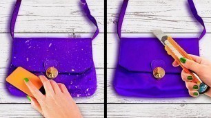 'BAG RESTORATION || 28 DIY Ways To Fix Your Old Clothes And Bags || Bra Hacks And Jewelry Ideas'