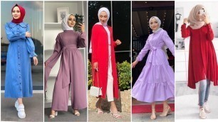 'Turkey Dress with hijab Design Ideas|Turkish dresses'
