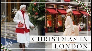 'FESTIVE OUTFITS IN LONDON // FAVOURITE XMAS INSTA SPOTS // Vlogmas Day 13 // Fashion Mumblr'
