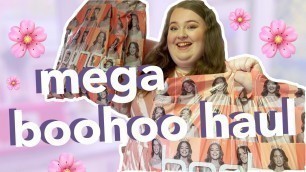 'NOW THIS IS MY BIGGEST BOOHO PLUS SIZE FASHION HAUL | new in spring try on | 2022'