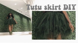 'DIY No sew Fluffy Tutu skirt - Tinker Bell Inspired Tutu Skirt (Halloween Edition)'