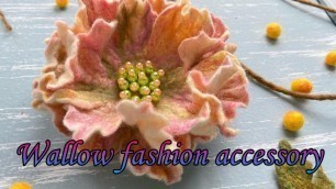 'DIY. wallow fashion accessory  |  Валяем модный аксессуар.'