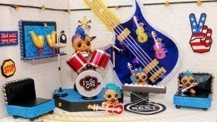 'DIY Miniature NEW Music Studio LOL Surprise BOYS~Families PUNK BOI'