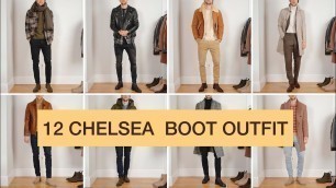 '12 ways to style chelsea Boot (winter ) 2020 | fashion | outfit idea #fashion #outfit #mens'