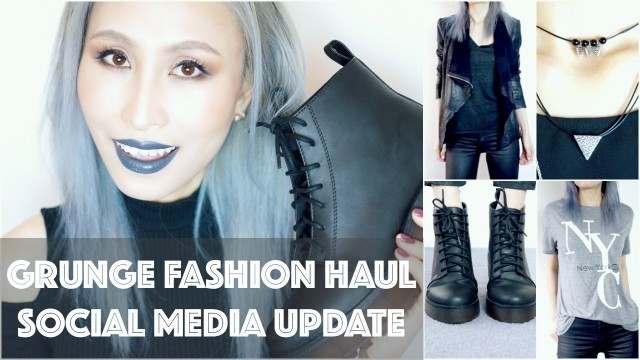 'Chit Chat Fashion Try On Haul Grunge/Pastel Goth Inspired | FoodishBeauty'