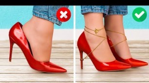'HOW TO LOOK AWESOME | Brilliant Shoe Tricks, Cheap DIY Clothes, Trendy Fashion Tips And Accessories'