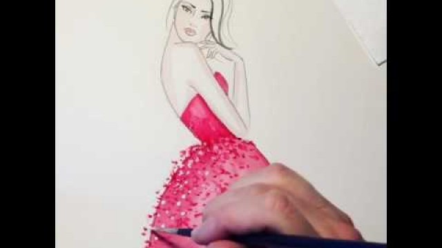 'Ele Marti Illustration - Fashion Illustration Watercolor Demo'