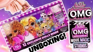'LOL OMG MOVIE MAGIC Studios Set UNBOXING! 12 Exclusive Dolls 2 New OMG Dolls'