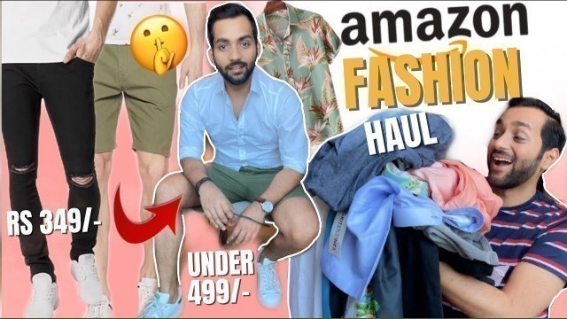 'HUGE AMAZON FASHION HAUL *all under 500* | Shorts,Shirts |SUMMER 2021 FASHION HAUL FOR MEN |ANKIT TV'