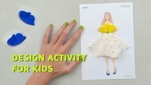'3D Fashion Illustration: Paper Flower Skirt | Kids Activity'