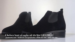 '[ TP Fashion Shop] Chelsea boot cổ ngắn nữ da lộn GBN20001'
