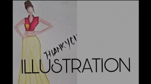 'FASHION ILLUSTRATIONS WITH WATERCOLOR | FASHION ILLUSTRATIONS FOR BEGINNER'
