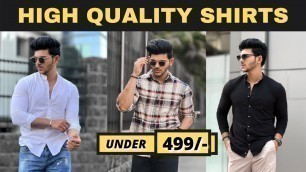 'SEXY SHIRTS FOR MEN UNDER 499/- | STYLISH SHIRTS FOR SUMMER YOU MUST HAVE | Yash kadam'
