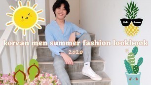 'korean men summer fashion inspo 2020 lookbook'