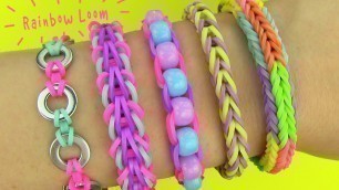 'Rainbow Loom! DIY 5 Easy Rainbow Loom Bracelets without a Loom (DIY Loom Bands)'