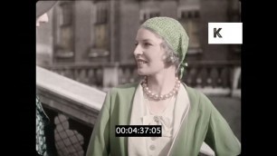 '1920s Belgium, Women\'s Fashion, Partially Colourised, from 35mm'
