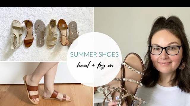 Summer Shoe Haul + Try On | Comfy & Affordable | Walmart, Target, Old Navy + Steve Madden
