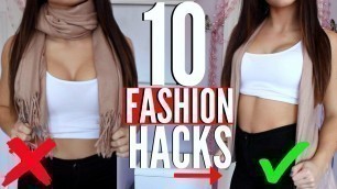 '10 FASHION HACKS EVERY Girl MUST KNOW !!!'