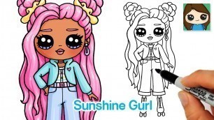 'How to Draw Sunshine Roller Skater Girl | LOL Surprise Fashion Doll'