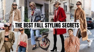 'Fall Fashion Secrets You NEED To Know | How to Style'