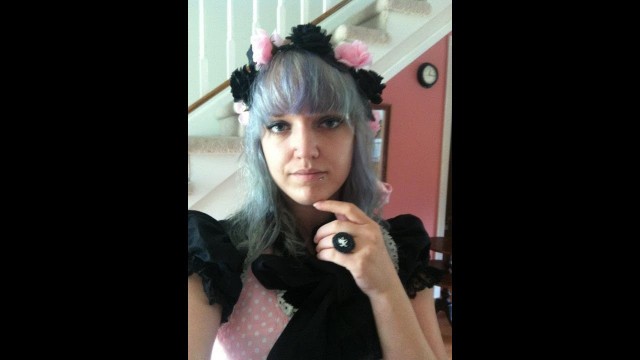 'Pastel Goth/ Bittersweet Lolita Transformation OOTD'