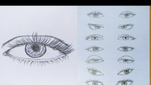 'Fashion Illustration | How to Draw Realistic Eyes Easy Step by Step | Art Drawing Tutorial | Fashion'