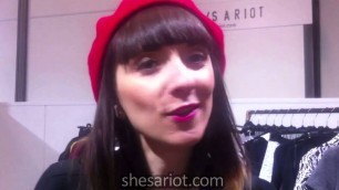 'SHE/S A RIOT, video interview with Ewelina Kustra, Polish fashion designer at CIFF 2014'
