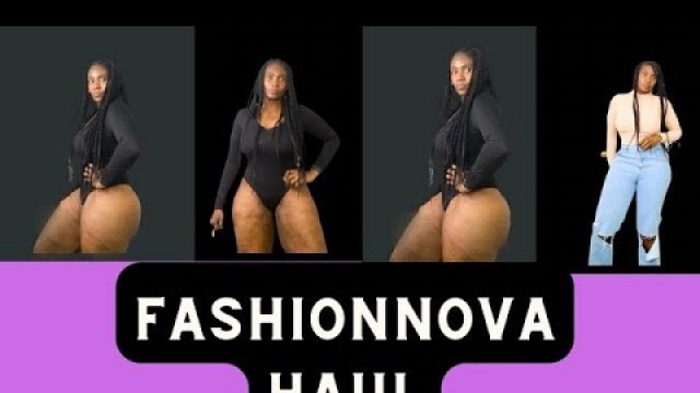 '@Fashion Nova Bodysuit/Shirt/Jeans Curvy Girl Haul/Lookbook/KoCofaye'