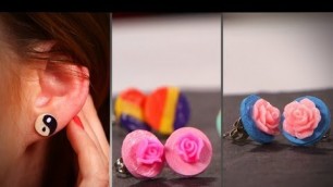 'DIY Fashion | Custom Stud Earrings | Designer DIY'