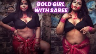 'Saree Fashion | Saree Sundori | Hot Models | Instagram Hot Saree Photoshoot | Saree o Naree IPart-61'