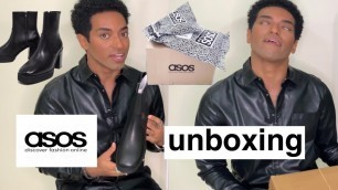 'UNBOXING Asos Men\'s heeled Chelsea boots with platform sole (with outfits)'