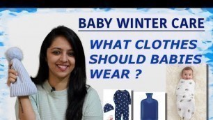 'WINTER CARE FOR BABY : CLOTHING (Eng)'