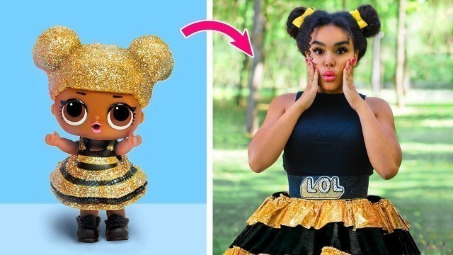 'LOL Surprise Dolls In Real Life / 10 LOL Surprise Hairstyle And Clothes Ideas'