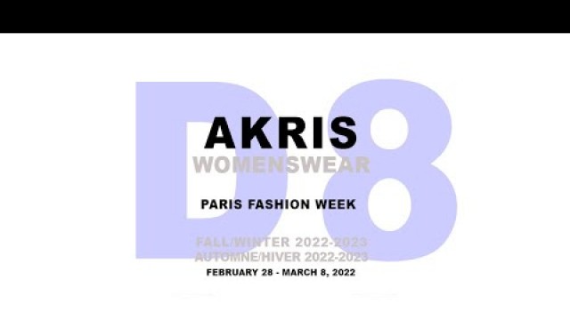 'Akris Women\'s RTW Fall Winter 2022-23  Fashion Show Paris | DNMAG'