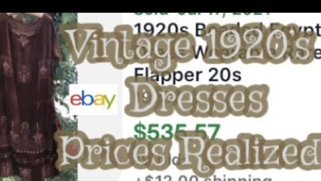 'BOLOS does rare 1920’s Fashion Sell for On EBay? | Flappers'