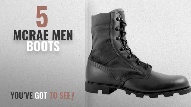 'Top 10 Mcrae Men Boots [ Winter 2018 ]: McRae Footwear Men\'s Hot Weather Jungle Boot 9189,Black,US 9'
